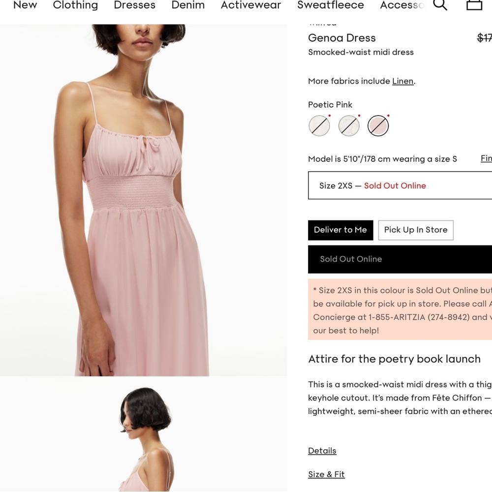 Genoa midi mochi pink light birch rose dress with floral prints scattered around